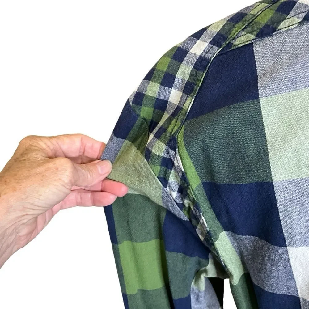 Buffalo David Bitton Woman's Long Sleeve Snap Front Fitted Plaid Shirt Size L - Picture 10 of 14